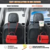 Multifunctional Hook for Car Seat Headrest 3 in 1 Vehicle Backseat Drink Cup Holder Universal Car Storage Organizer Hooks for Purses and Bags Cute Phone Holder Handbag Clothes Key Umbrella