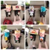 Multifunctional Hook for Car Seat Headrest 3 in 1 Vehicle Backseat Drink Cup Holder Universal Car Storage Organizer Hooks for Purses and Bags Cute Phone Holder Handbag Clothes Key Umbrella