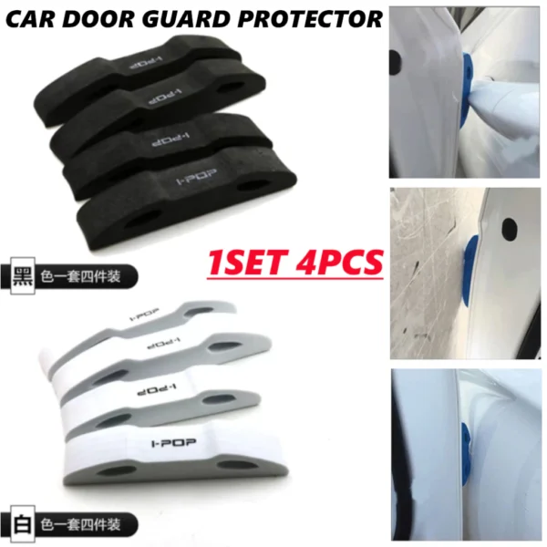 4pcs Car Door Edge Guard Protector IPOP EVA Sponge Foam Anti Scratch Cover