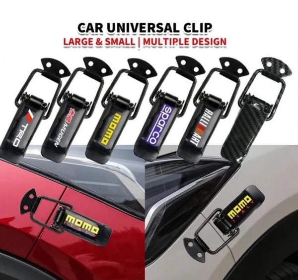 Universal Bumper Clip Titanium Carbon Chrome Rainbow rear bonnet clip