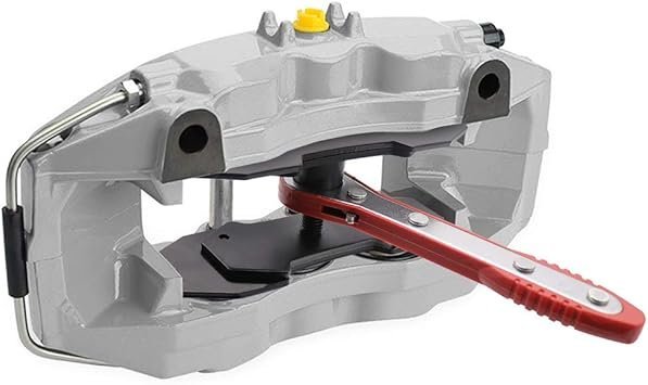 51GUaLK6yL._AC_SY355_.jpg Brake Caliper Press Tool Car Ratcheting Brake Caliper Piston Spreader Press Tool with 2 pcs Steel Plates Red