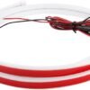 Car LED Hood Light Strip 70 cm 12V Flexible Waterproof Daytime Running Lights for Car Universal Engine Cover Decoration Accessories for Cars SUVs Trucks Dynamic Scan Startup Effect White