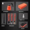 SPTA High Pressure Car Cleaning Gun Cleaning Gun Car Interior Washing Kit Detailing Wash Gun with Metal Spinner for Seat Carpet Roof Dashboard Essential Car Detailing Kit 1L Bottle
