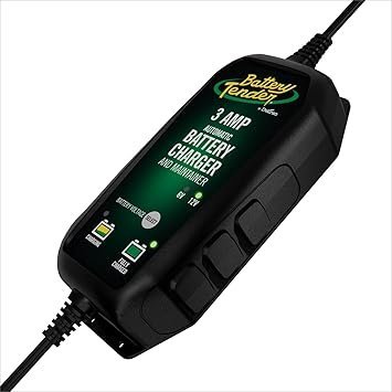 Battery Tender 3 AMP Battery Charger and Maintainer Automotive Switchable 12V or 6V Smart Automatic for Cars SUVs and Trucks Lead Acid AGM Gel Lithium Battery Charger 0220202COS