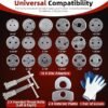 8MILELAKE Disc Brake Caliper Compressor Wind Back Tool 24pc Professional Caliper Tool Set