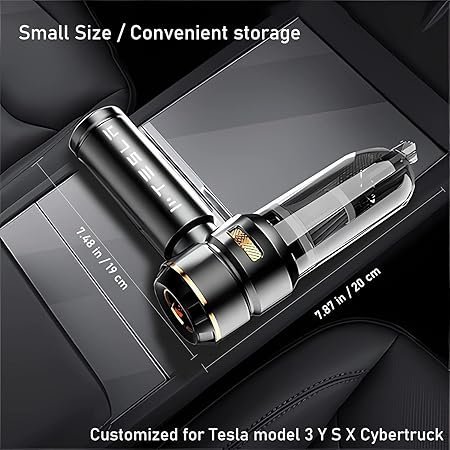 Car Vacuum Cleaner for Tesla Model 3 Y X S Cybertrcuk Cleaning Kit with Storage Bag 15000PA Powerful Cordless Portable Car Vacuum Multipurpose Tesla Model 3 Y S X Accessories 20252018