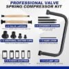 DASBET Valve Spring Compressor Valve Lapper Set with 4 Suction Plates Spring Clamp Service Kit with C Clamp for Motorcycle ATV Car Small Engine Vehicle Equipment Blue